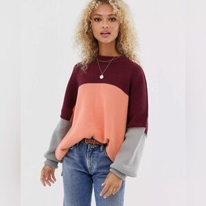Free People Easy Street colourblock jumper size S